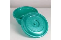 Крышка для таза 6л голубой перламутр 