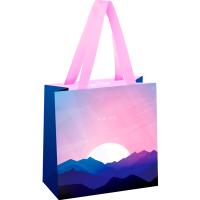 Пакет подарочный 20*20*10см "Закат" мат. ламинация MESHU/MS_51917/Рельеф Пакет подарочный 20*20*10см "Закат" мат. ламинация MESHU/MS_51917/Рельеф