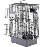 Клетка д/грыз ЭКО 4-х эт РИККИ 42*30*67см разборная серая/43112/Дарэлл Клетка д/грыз ЭКО 4-х эт РИККИ 42*30*67см разборная серая/43112/Дарэлл