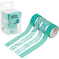 Набор клейких декоративных лент MESHU "Azure" 4шт /MS_36911/Рельеф Набор клейких декоративных лент MESHU "Azure" 4шт /MS_36911/Рельеф