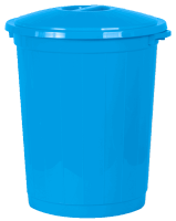 Бак 85л с крышкой голубой 01007 Бак 85л с крышкой голубой 01007