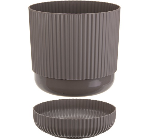 Кашпо ВЕЛЬВЕТ 1,6л французский серый М3180