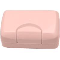 Мыльница закрытая бежево-розовый МР-4213 /40шт/ПП