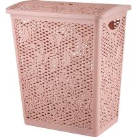 Корзина д/белья Keeplex Fiori 35л с крышкой бежевый топаз KL1205/10шт/ПР Корзина д/белья Keeplex Fiori 35л с крышкой бежевый топаз KL1205/10шт/ПР