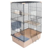 Клетка д/грыз CRAFT Шиншилла-2 58х40х65,5см разборная без наполнения беж-черн/43062беж-черн/Дарэленд