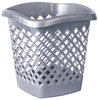 Корзина для мусора Офис квадратная серый 16022 Корзина для мусора Офис квадратная серый 16022