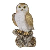 Фигура Сова на коряге L9W8H16см 626760/W052
