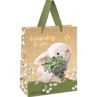 Пакет подарочный 18*23*10см "Happiness to you" крафт MESHU/MS_45708/Рельеф Пакет подарочный 18*23*10см "Happiness to you" крафт MESHU/MS_45708/Рельеф