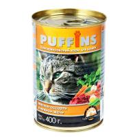 Корм для кошек Пуффинс 415г ЖЕЛЕ мясное ассорти Корм для кошек Пуффинс 415г ЖЕЛЕ мясное ассорти