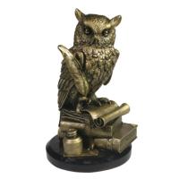 Фигура Филин L13W13H22см сусальное золото 713381/F453