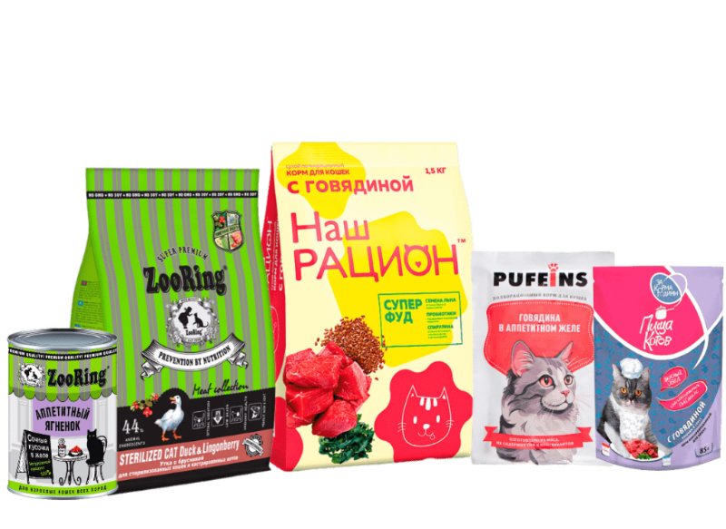 Замурчательные корма для кошек и котов!