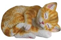 Котенок спящий (рыжий) L13,5W9,5H7 718574/F880