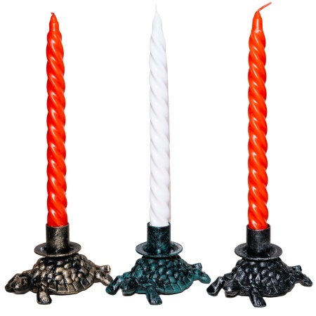 ДЕКОР Подсвечник Черепаха антик золото РЗДИ/1шт