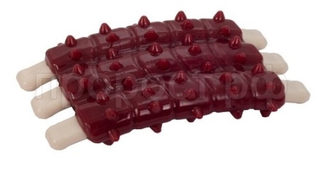 Игрушка для собак Рёбрышки с ароматом говядины Marli из термопластичной резины 12*8см/91200005