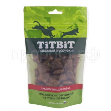 Лакомство для собак Подушечки с обсыпкой из рубца говяжьего Золотая колекция 80гр/018767