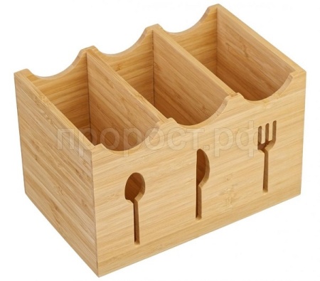 Органайзер кухонный 21,8*14*14см бамбук КТ-ОР-14 /6шт/Катунь