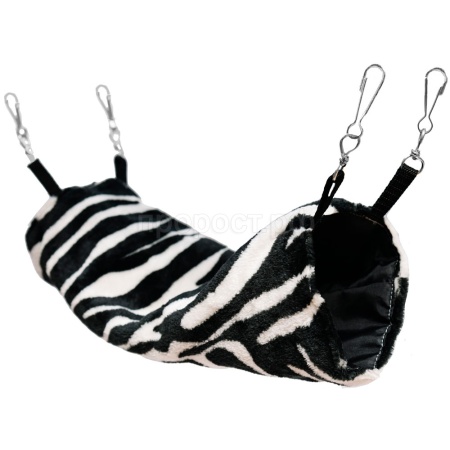 Гамак-тоннель д/грызунов Меховой сафари микс подвесной на 4-х карабинах 34-16см/DONBARON Гамак-тоннель д/грызунов Меховой сафари микс подвесной на 4-х карабинах 34-16см/DONBARON