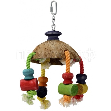 Игрушка для птиц Купол деревянный Игрушка для птиц Купол деревянный