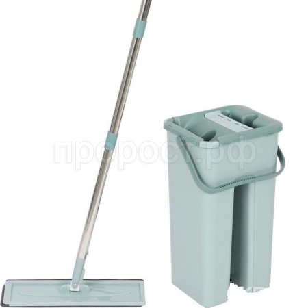 Швабра д/пола CLEAH HANDS насадка микрофибра+ведро с механизмом отжима 310459  Швабра д/пола CLEAH HANDS насадка микрофибра+ведро с механизмом отжима 310459