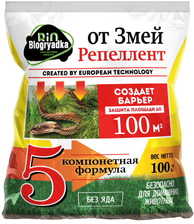 Biogryadka 100гр от змей репеллент Biogryadka 100гр от змей репеллент