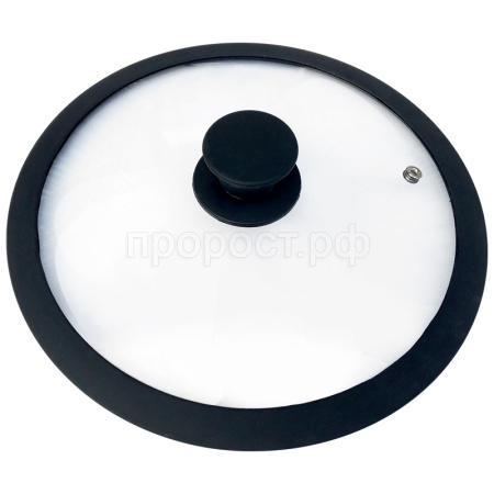 Крышка закал. стекло CAPPELLO D26см с силикон.ручкой, силикон.обод   Крышка закал. стекло CAPPELLO D26см с силикон.ручкой, силикон.обод