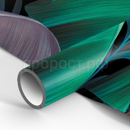 Упаковочная бумага 70*100см "Цветочный принт" 80г/м2 глянц. MESHU /MS_53458/Рельеф