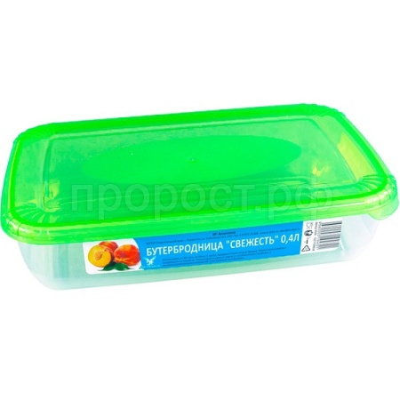 Бутербродница 0,4л Свежесть прямоугол. прозрачный 05036 /100шт/ Арз Бутербродница 0,4л Свежесть прямоугол. прозрачный 05036 /100шт/ Арз