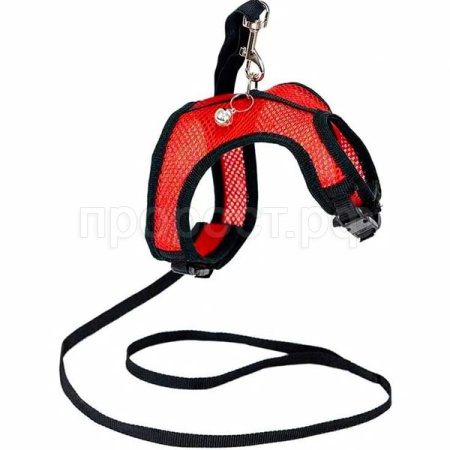 Шлейка+поводок АЭРО №6 обхват груди 27-32см красная/035806/Дарэлл Шлейка+поводок АЭРО №6 обхват груди 27-32см красная/035806/Дарэлл