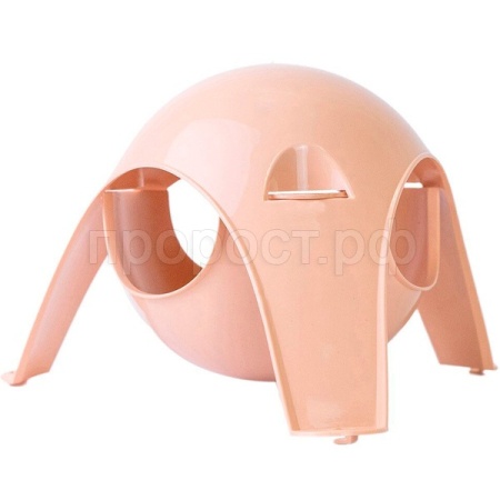 Игрушка д/грыз Домик Комета пластик 21*21*13см бежевый/3214беж/Дарэлл