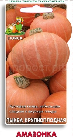 Поиск Тыква крупноплодная Амазонка 10шт