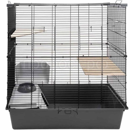 Клетка д/грыз CRAFT 80 Шиншилла-2 78*48*h66,5см разборная без наполнения сер-черн/4381/Дарэленд
