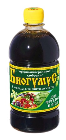 Биогумус для фруктов и ягод 0,5л Сила жизни