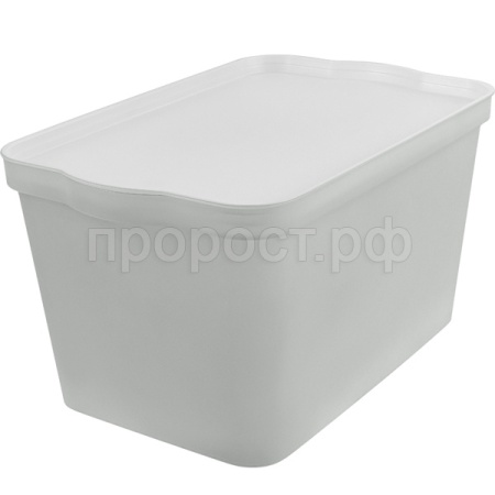 Ящик д/хранения 24л Keeplex Happy с крышкой серое перышко LA5127 /5шт/ПР Ящик д/хранения 24л Keeplex Happy с крышкой серое перышко LA5127 /5шт/ПР