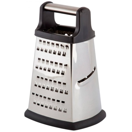 Терка четырехгранная GR-052-8 нерж.сталь, ручка пластик 965011 /24шт/Mallony Терка четырехгранная GR-052-8 нерж.сталь, ручка пластик 965011 /24шт/Mallony