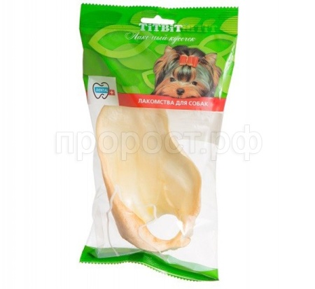 Лакомство для собак Ухо говяжье м/у /12шт/018385