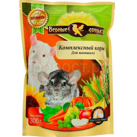 Корм для шиншилл Верные друзья 300гр Корм для шиншилл Верные друзья 300гр