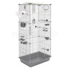 Клетка д/птиц ЛОРА-3 ECO 58*40*126см (укомплект) 3 секции серая/4612/Дарэлл