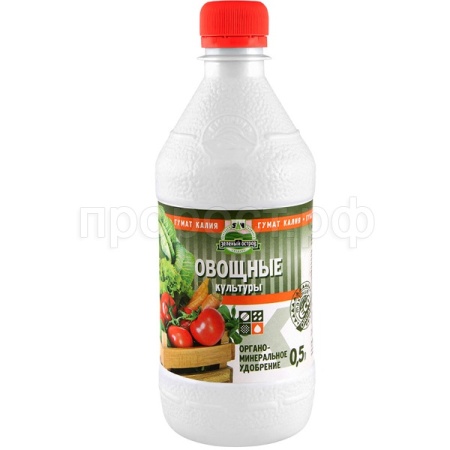 Зеленый Остров Гумат калия 500мл Овощи 2,5% Зеленый Остров Гумат калия 500мл Овощи 2,5%