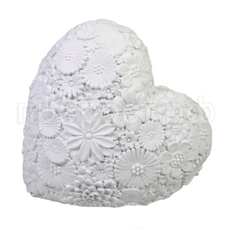 Сердце(белый) L7W14H14  713830/D142 Сердце(белый) L7W14H14  713830/D142