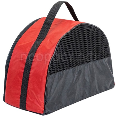 Сумка переноска ЧИП Полукруглая №1 нейлон с сетчатым окном 38*18*25см красная/9046красная/Дарэлл Сумка переноска ЧИП Полукруглая №1 нейлон с сетчатым окном 38*18*25см красная/9046красная/Дарэлл