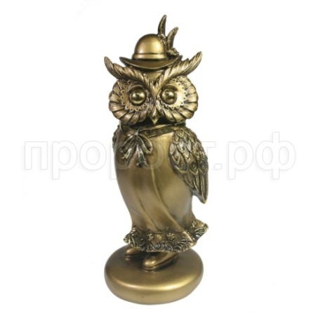 Сова в шляпке (золото) 713894/D147 Сова в шляпке (золото) 713894/D147