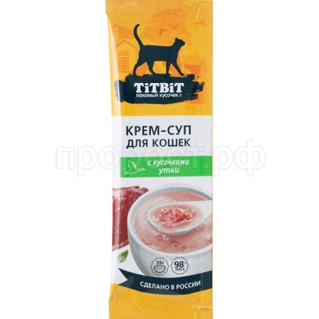 Лакомство К Крем-суп с кусочками утки 35г/17шт/313531