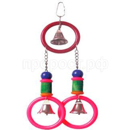 Игрушка Три Кольца для птиц  28см SF-3114  Игрушка Три Кольца для птиц  28см SF-3114