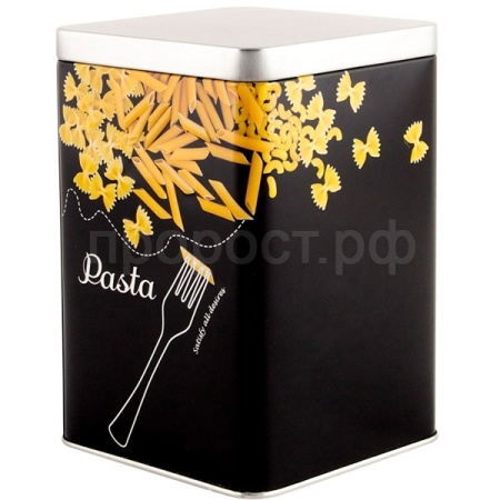 Банка д/сыпуч. прод. 1л Макароны металл.с крышкой квадратная/24шт/008618/Mallony Банка д/сыпуч. прод. 1л Макароны металл.с крышкой квадратная/24шт/008618/Mallony