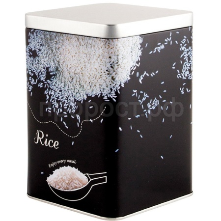 Банка д/сыпуч. прод. 1л Рис металл.с крышкой квадратная 008619 /24шт/ Mallony Банка д/сыпуч. прод. 1л Рис металл.с крышкой квадратная 008619 /24шт/ Mallony