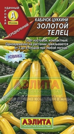 Аэлита Кабачок цуккини Золотой телец 2г