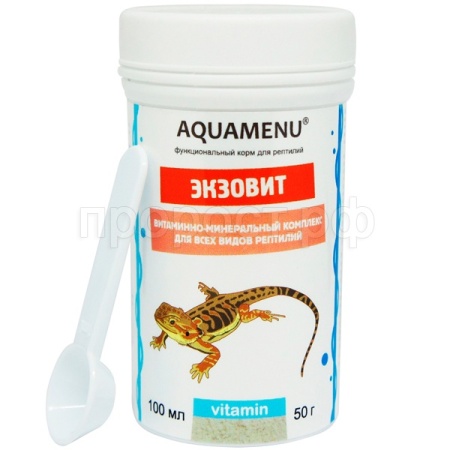 Экзовит добавка для рептилий банка 100мл/50гр/ ЧЗ