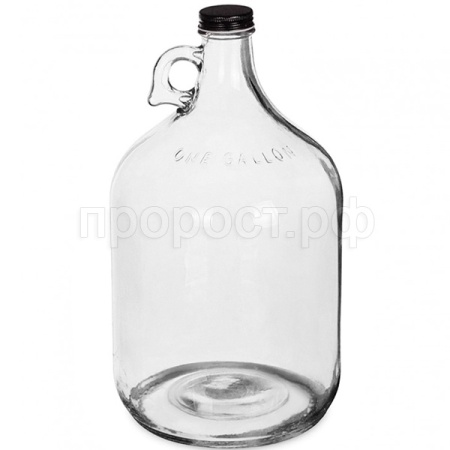 Бутыль 3,8л(4л) "Кольцо" прозрачный с крышкой /6шт/ ОП Бутыль 3,8л(4л) "Кольцо" прозрачный с крышкой /6шт/ ОП