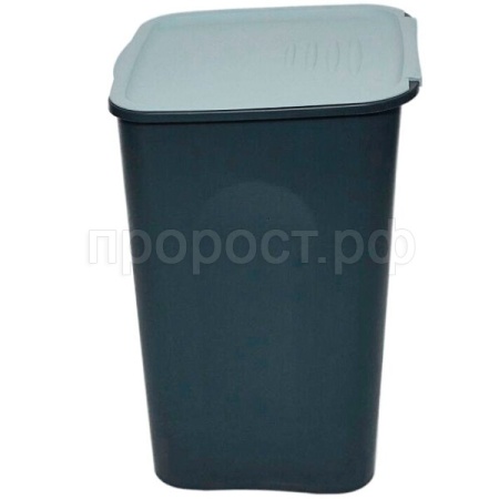 Бак универсальный квадрат. 43л с крышкой серый /38440/VERDE Бак универсальный квадрат. 43л с крышкой серый /38440/VERDE