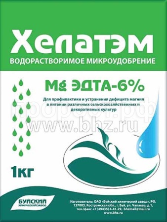 Хелатэм Mg ЭДТА пакет 1кг Буйские